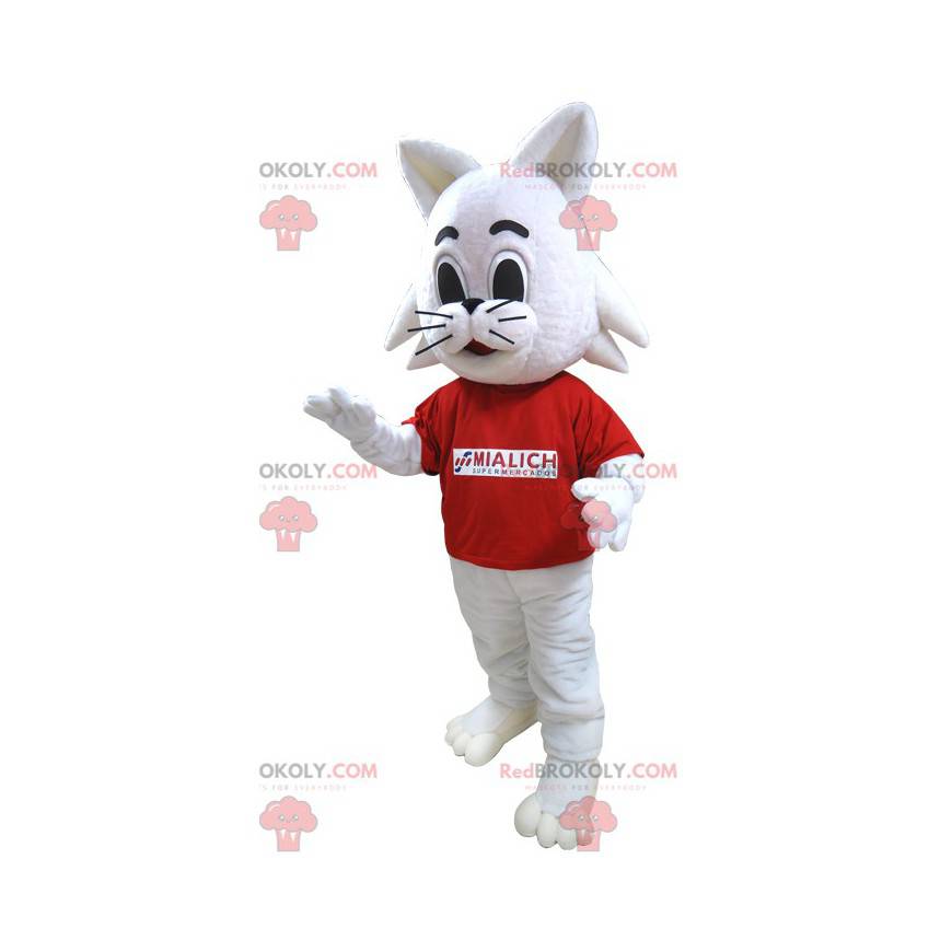 Mialich brand white rabbit cat mascot - Redbrokoly.com