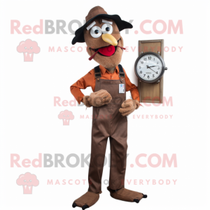 Brown Stilt Walker mascotte...