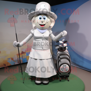 Silver Golf Bag maskot...