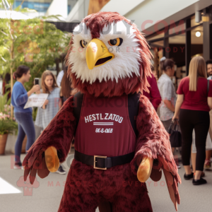 Maroon Haast S Eagle maskot...