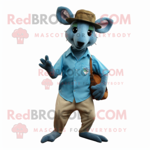 Cyan Kangaroo mascotte...