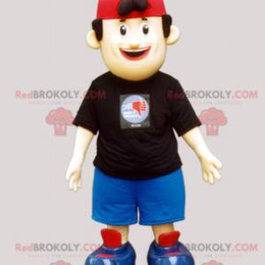 Teenager boy mascot with a cap - Redbrokoly.com