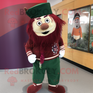 Maroon irsk flag maskot...