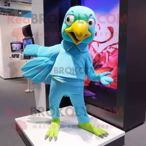 Cyan Parrot mascotte...