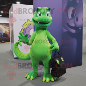 Lime Green Hydra maskot...