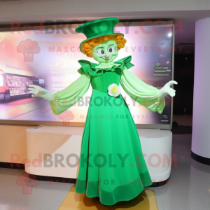  Leprechaun maskot kostym...