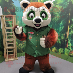 Waldgrüner roter Panda...