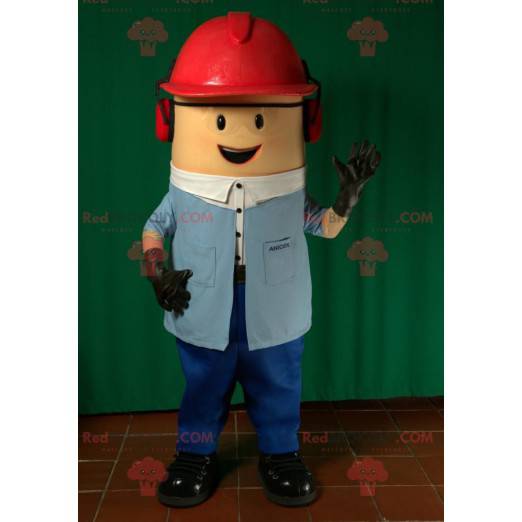 Mascote do trabalhador. Mascote da construção - Redbrokoly.com