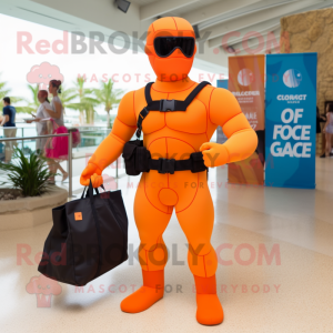 Orange Gi Joe maskot...