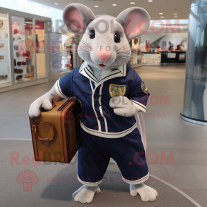 Navy Rat mascotte kostuum...