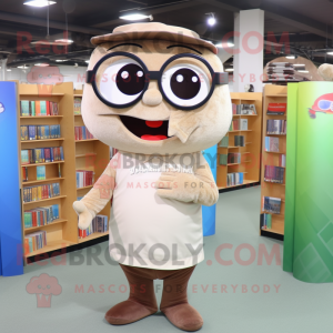 Beige Pho maskot kostume...