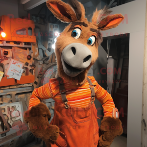 Rust Donkey maskot kostym...