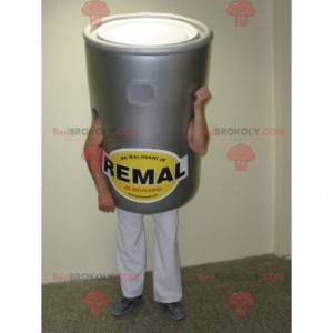 Mascotte de pot de peinture gris géant - Redbrokoly.com