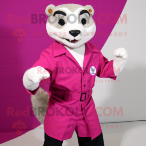 Magenta Ferret maskot...