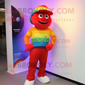 Red Rainbow maskot drakt...