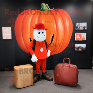 Red Pumpkin maskot kostyme...