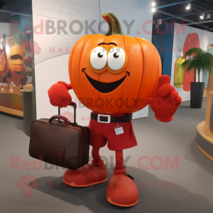 Red Pumpkin maskot kostume...
