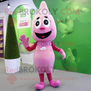 Olive Pink mascotte kostuum...