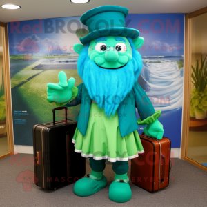Turkis Leprechaun maskot...