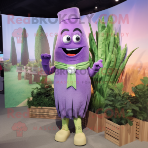 Purple Sparris maskot...