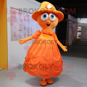  Orange maskot kostume...