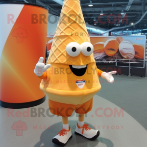 Orange Ice Cream Cone...