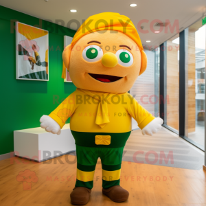 Gult irsk flagg maskot...