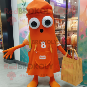 Orange Squid mascotte...
