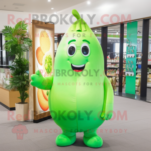 Green Pear mascotte kostuum...