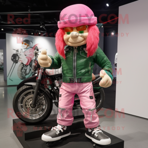 Roze kabouter mascotte...