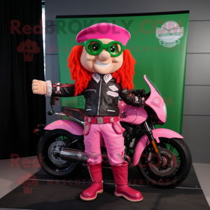 Pink Leprechaun maskot...