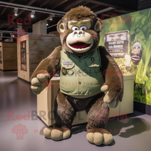 Olive Gorilla mascotte...