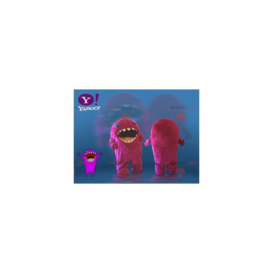 Mascote do monstro rosa. Mascote do Yahoo - Redbrokoly.com