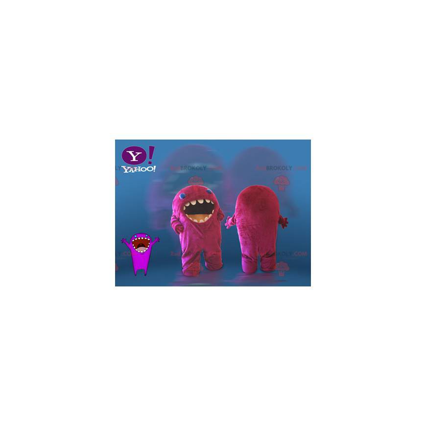 Pink monster mascot. Yahoo mascot - Redbrokoly.com