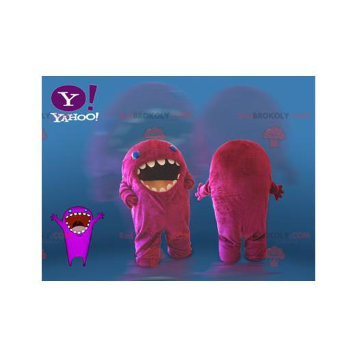 Mascotte de monstre rose. Mascotte Yahoo - Redbrokoly.com