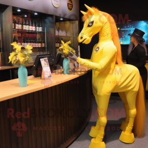 Yellow Horse maskot...