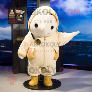 Gold Beluga Whale maskot...