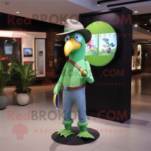 Grønn Toucan maskot drakt...