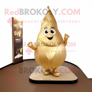 Gold Pear mascotte kostuum...