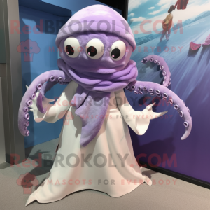 Lavendel Kraken maskot...