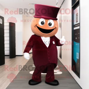 Maroon Hourglass maskot...