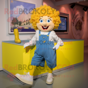 Gule irske dansesko maskot...