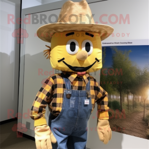 Guld Scarecrow maskot...