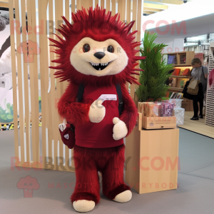 Maroon Porcupine mascotte...