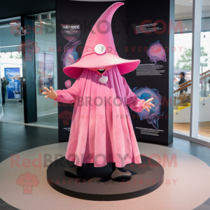 Pink Witch S Hat maskot...