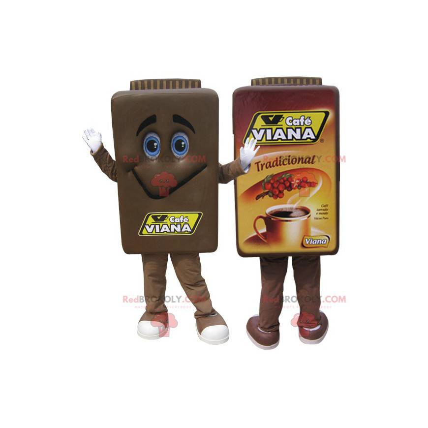 Mascot cafetera marrón. Café Viana - Redbrokoly.com Mascot cafetera marrón. Café Viana - Redbrokoly.com