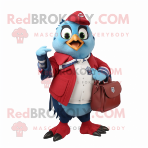 Red Blue Jay mascotte...