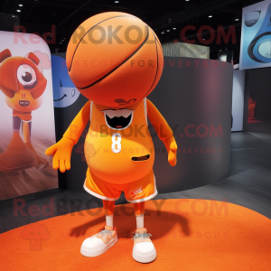 Orangefarbener Basketball...