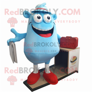 Sky Blue Steak maskot drakt...