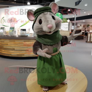 Olive Rat mascotte kostuum...